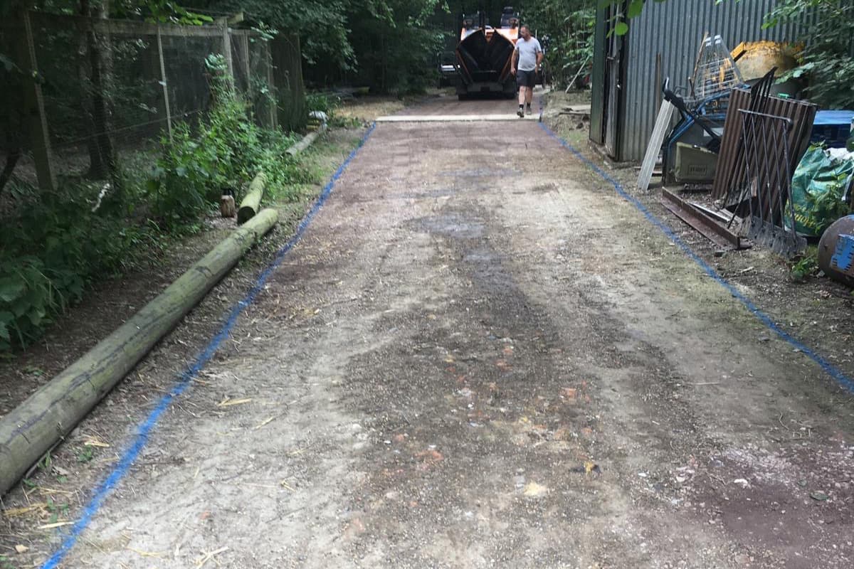 Farm Tarmac Road Track